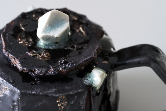 Ice peak tea pot black